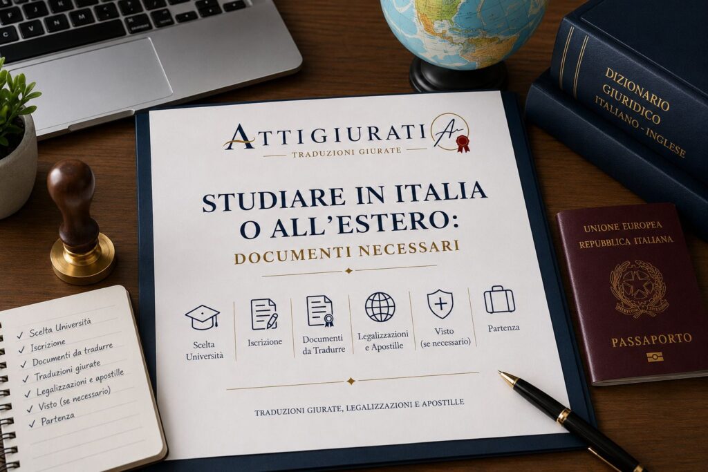 Studiare in Italia o all'Estero: documenti necessari documenti per studiare all estero traduzioni giurate