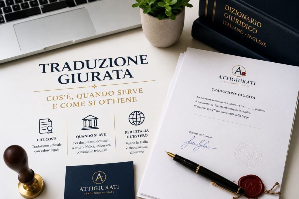 Traduzione giurata: cos’è, quando serve e come si ottiene traduzione giurata cose quando serve